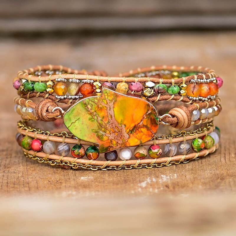 Amazonen Hand der Fatima Wickelarmband | Boho