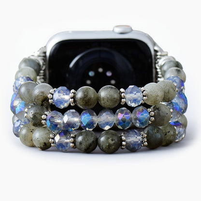 Achat-Kristall Stretch Apple Watch Armband | Boho