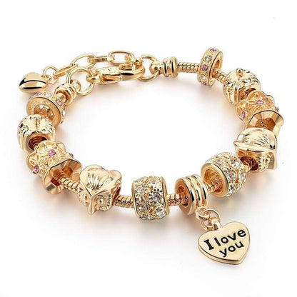 khaleesamo Nightowl Gold Nightowl Charm Armband-Set